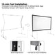 TheLAShop 135" 16:9 Portable Outdoor Projector Screen w/ Frame Freestanding Bag Image