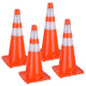 TheLAShop 28" Traffic Cones 4Pcs Reflective Collars Overlap Image