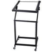 TheLAShop 12U Solid Steel Audio Mixer Rack 19" AV Cart Image