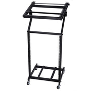 TheLAShop 16U Solid Steel Audio Mixer Rack with Crossbar 19" AV Cart Image