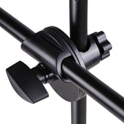 TheLAShop Mic Stand Boom Arm Dual Mic Mounts Height 2'8" to 5'11" Image