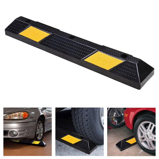 TheLAShop 3' Rubber Curb Parking Block Wheel Stop Garage Car Stopper