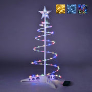 TheLAShop Small Pre-lit Spiral Christmas Tree 2ft Battery Operated Image