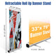 TheLAShop 33" x 79" Retractable Banner Stands 10ct/pk (Shock-cord Pole) Image