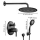 TheLAShop Rain Shower Head Handheld Combo with Valve 2.5GPM Round Image