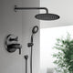 TheLAShop Rain Shower Head Handheld Combo with Valve 2.5GPM Round Image